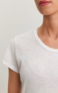 Odelia S/S Crew Neck Tee in White