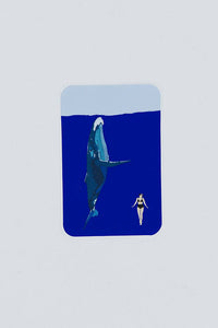 Wings Hawaii - Whale Dance Sticker: Color