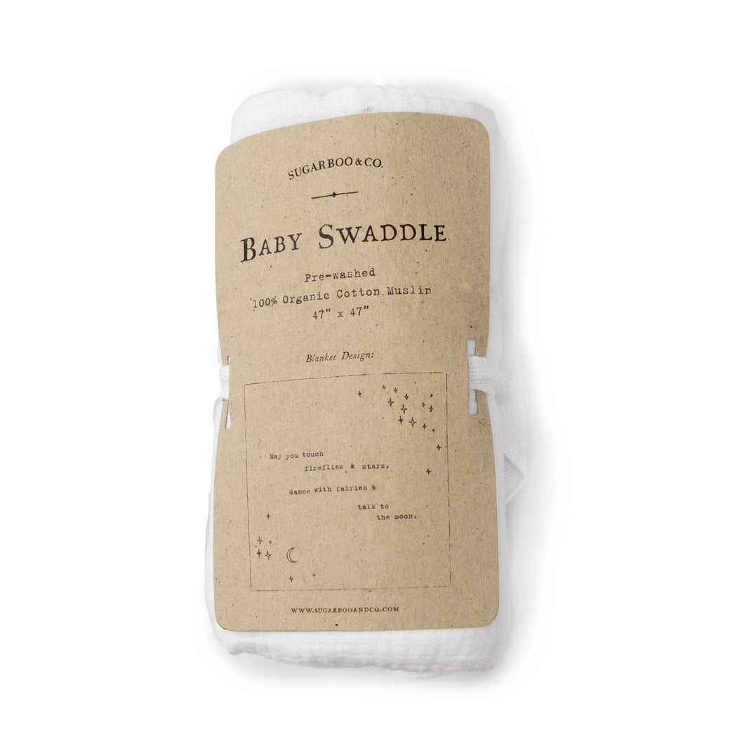 Sugarboo & Co - May You Touch Fireflies Swaddle Blanket 47”x47