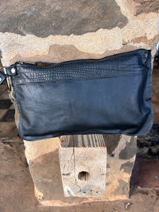 #470 Hand Made Leather Clutch