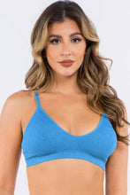 Load image into Gallery viewer, Ribbed Seamless Bra in Magenta OS
