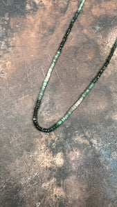 Tiny Emeralds Short Necklace