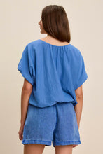 Load image into Gallery viewer, Vitta Silk Voile Top in Lapis
