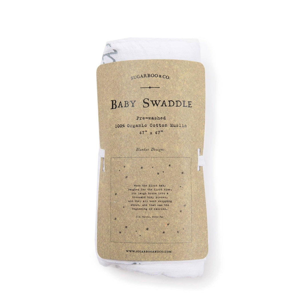 Sugarboo & Co - When the First Baby Laughed (Peter Pan) Swaddle Blanket