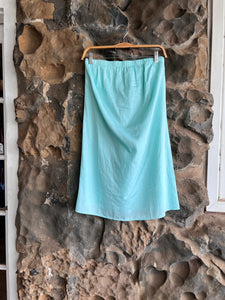 Millie Dress in Aqua Solid Poplin
