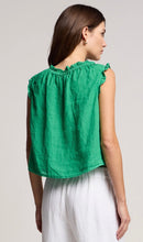 Load image into Gallery viewer, Tana Linen Top in Shamrock
