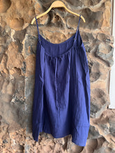 Load image into Gallery viewer, Cotton Cami Tie Back Dress in Navy

