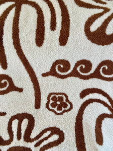 Sundream - Hanalei Plush Throw - Mocha & Cream