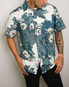 Puakala Blue Aloha Shirt