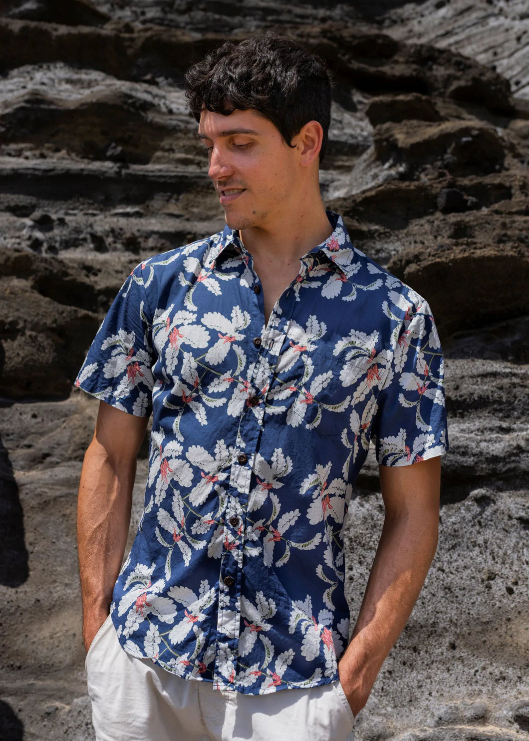 Ohai Blue Aloha Shirt