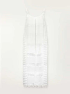 Abira Long Slip Dress in White