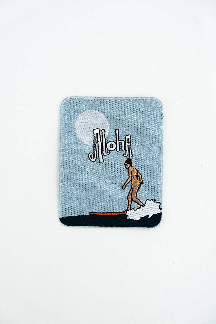Wings Hawaii - Embroidered Patch - Full Moon Aloha