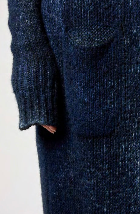 Long Cardi in Cashmere, Extra-Fine Merino Wool & Silk