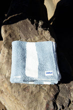 Load image into Gallery viewer, Sundream - Dancing Palms Plush Throw - Chambray Blue
