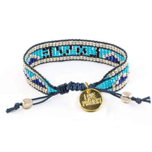 Load image into Gallery viewer, Taj LOVE Bracelet in Navy, Bright Blue and Black
