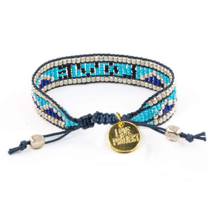 Taj LOVE Bracelet in Navy, Bright Blue and Black