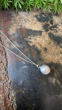 Load image into Gallery viewer, Silver Tahitian Pearl Necklace in S/S
