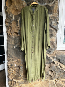 Swan Dress in Olive