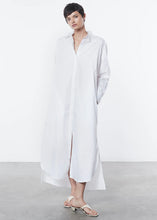 Load image into Gallery viewer, Poplin Shirtdress in White
