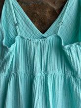 Load image into Gallery viewer, Joni Cotton Gauze Dress in Aqua
