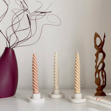 Load image into Gallery viewer, Estelle Studio - Round Candlestick Holder: Cream
