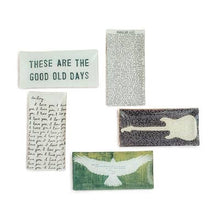 Load image into Gallery viewer, Small Rectangle Decoupage Plate - Assorted Set of 10

