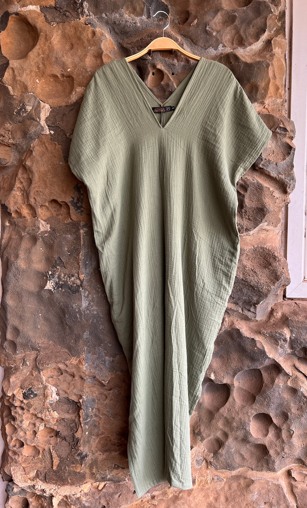 Fiona Gauze Kaftan in Slate
