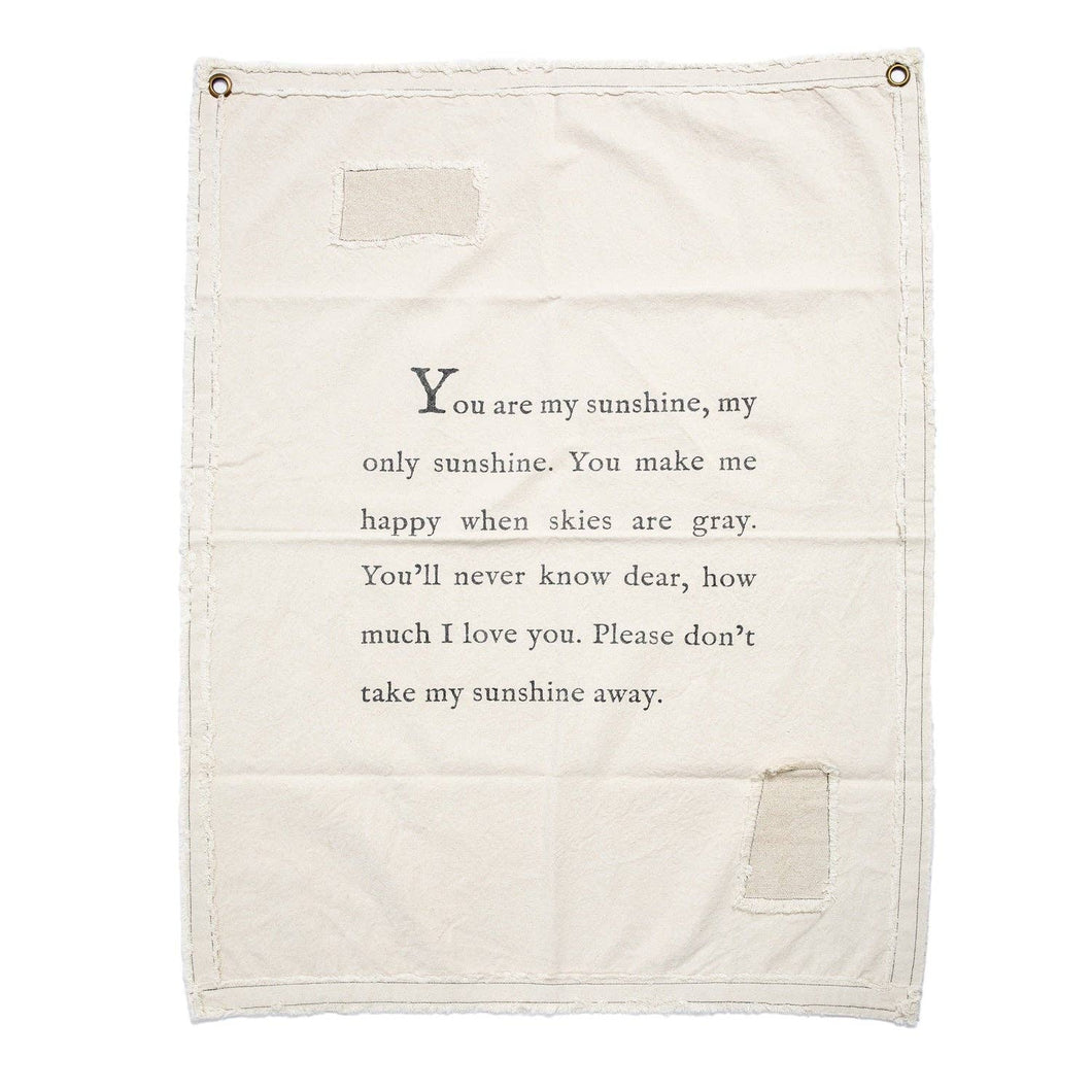 Sugarboo & Co - You Are My Sunshine Canvas Wall Hanging 31.5