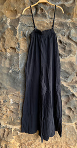 Sivan Jumpsuit in Black Cotton Gauze