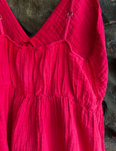 Load image into Gallery viewer, Joni Cotton Gauze Dress in Stem Red
