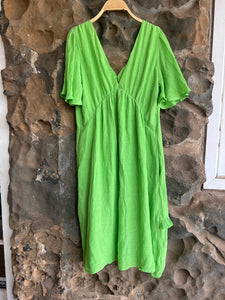 Topack Dress in Lime