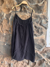 Load image into Gallery viewer, Cotton Cami Tie Back Dress in Black
