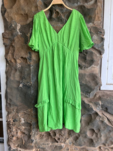 Topack Dress in Lime