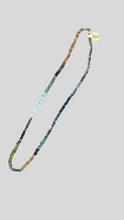 Load image into Gallery viewer, Short Rainbow Necklace of Greens
