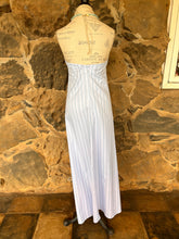 Load image into Gallery viewer, Aubrey Dress in Blue Cotton Stripe
