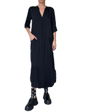Load image into Gallery viewer, Jaga Anne Dress in Black Rayon
