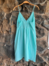 Load image into Gallery viewer, Joni Cotton Gauze Dress in Aqua
