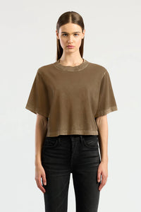 Tokyo Crop Tee in Vintage Chai