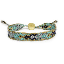 Load image into Gallery viewer, Love Is Project - Bali Metallic Friendship Bracelet - Juniper Dazzle
