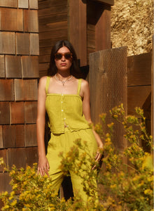Quin Linen Strap Tank Top