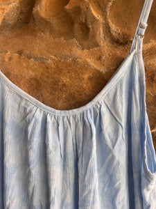 Luciana Dress in Sky Arctic Blue Print