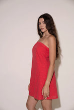 Load image into Gallery viewer, Millie Dress in Aqua Solid Poplin
