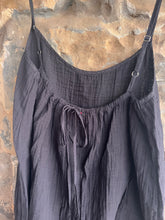 Load image into Gallery viewer, Cotton Cami Tie Back Dress in Black
