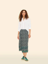 Load image into Gallery viewer, Yana Skirt in Navy Tile
