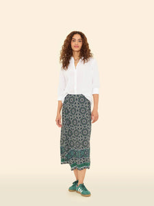Yana Skirt in Navy Tile