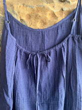 Load image into Gallery viewer, Cotton Cami Tie Back Dress in Navy
