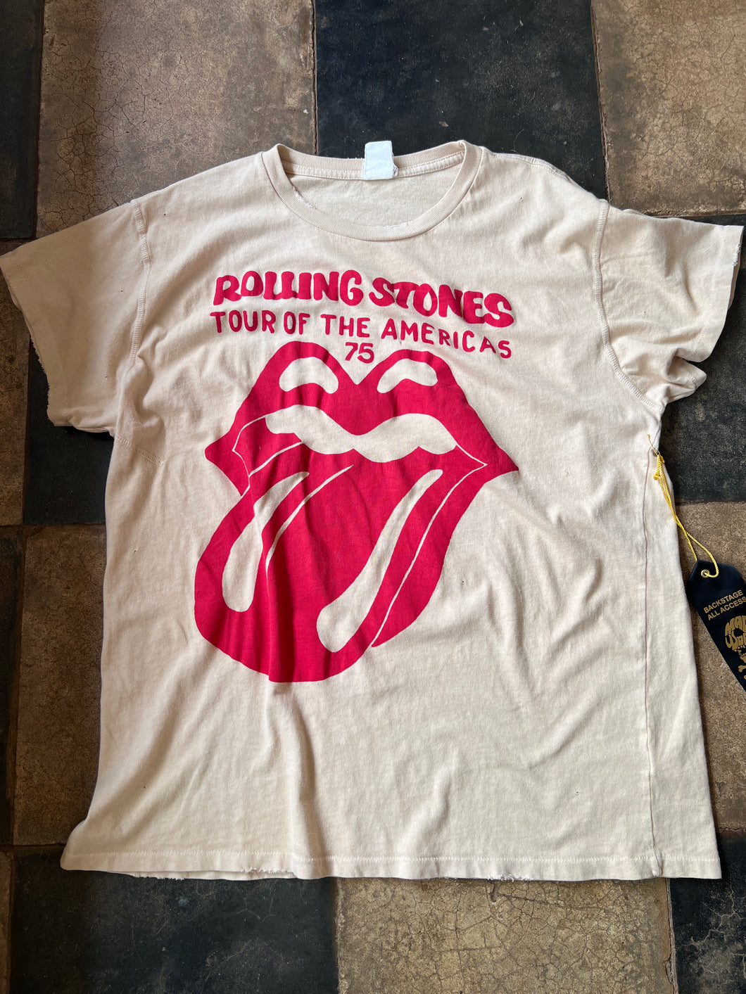 Rolling Stones Unisex Crew Tee in Tea Stained