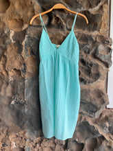 Load image into Gallery viewer, Joni Cotton Gauze Dress in Aqua
