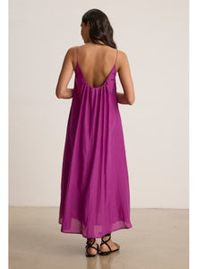Avery Long Cami Dress in Grapes