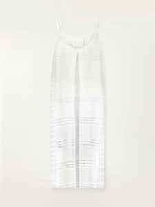 Abira Long Slip Dress in White